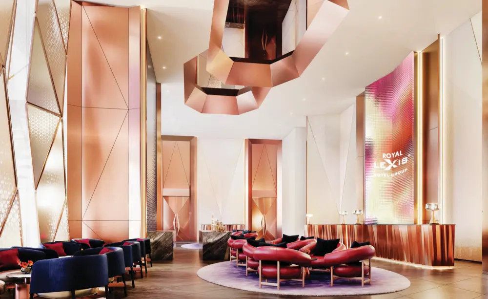 Royal Lexis hotel lobby, artist's impression