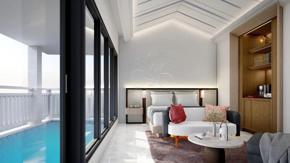 Bedroom interior, Type A show unit